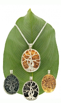 Keith Jack -   Tree of Life   Collection 4 - Way Pendant  
Silver ...