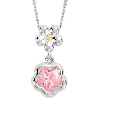 Silver BFlower Pendant
Available in five colors: purple; white; pi...