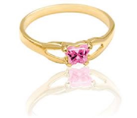 10KT YG BFly Ring
Available in all birthstone colours!  