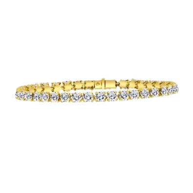 LAB-Grown Diamond Bracelet 3.5ctw 
10KT Yellow Gold  