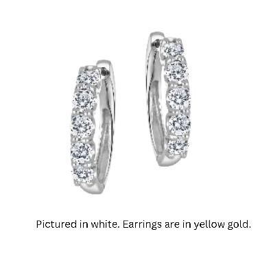 LAB-Grown Diamond Hoop Earrings 1.5ctw
14KT Yellow Gold
  