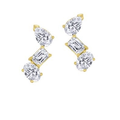 LAB-Grown Diamond Earrings 1.5ctw
10KT Yellow Gold
  