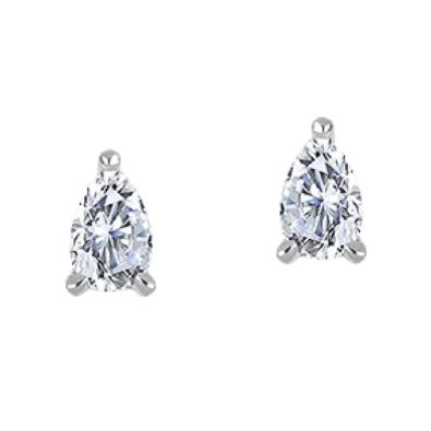 LAB-Grown Pear-Cut Diamond Earrings 1.0ctw
14KT White Gold  