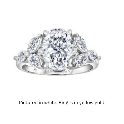 LAB-Grown Diamond Ring 2.65ctw
14KT Yellow Gold

Centre Diamond ...