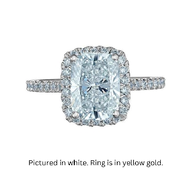 4.45ctw Cushion-Cut LAB-Grown Diamond
14KT Yellow Gold

Centre L...