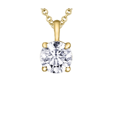LAB-Grown Diamond Pendant 0.50ctct
10KT Yellow Gold 
VS1; D-F  