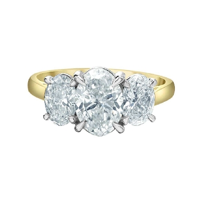 LAB-Grown Diamond Classic 3-Stone OVal Ring 2.5ctw
1.5ct centre
1...