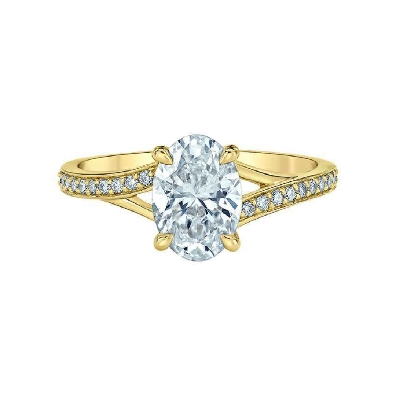 LAB-Grown Diamond Ring 1.7ctw
1.5ct centre
14KT Yellow Gold  