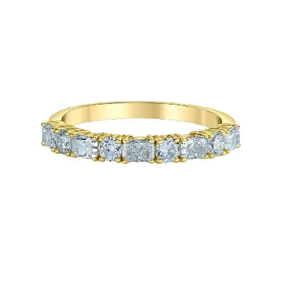 LAB-Grown Oval and Round Diamond Ring 0.75ctw
VS; D-F
10KT Yellow...