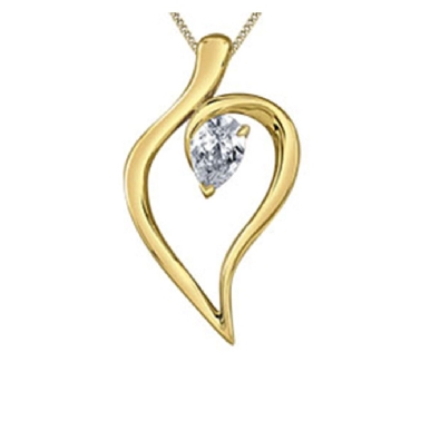 LAB-Grown Diamond Pendant 0.50ctw
10KT Yellow Gold  