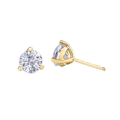 LAB-Grown Diamond Studs 2.0ctw
14KT Yellow Gold 
VS1; D
  