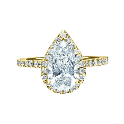 LAB-Grown Pear-Shaped Diamond Engagement Ring 2.4ctw

Center Lab ...