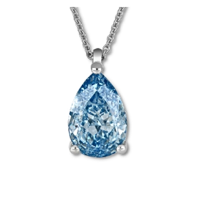 LAB-Grown Blue Diamond Pendant 0.80ct
10KT White Gold
  