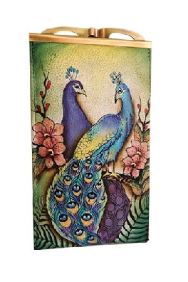 Passionate Peacock Double Eyeglass Case  