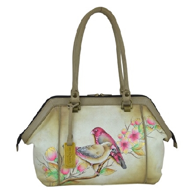 Anuschka Leather - Summer Tryst Large Wide Satchel

This ladylike...