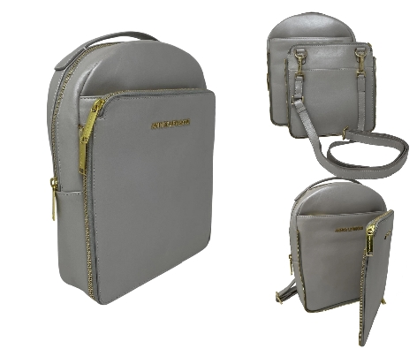 Annicklevesque - Leather Backpack - Alice in Metallic Mother of Pea...