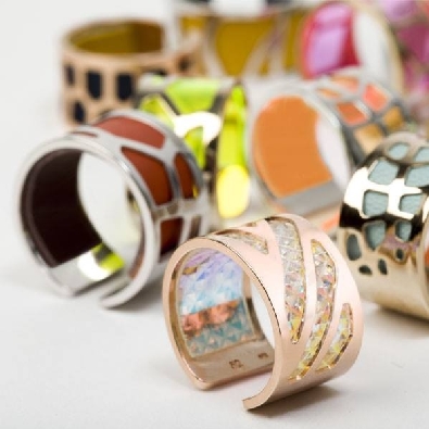 Les Georgettes - SET OF 3 Fluid Perspex for RINGS  