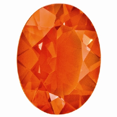 MEXICAN FIRE OPAL; 6X4MM OVAL; AA QUALITY  