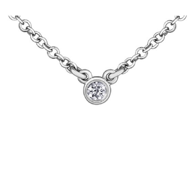 Maple Leaf Diamond&trade; Bezel-Set Solitaire Necklace
0.03ct

14KT ...