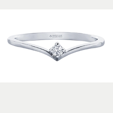 Maple Leaf Diamond&trade; Canadian Diamond Ring  0.045ct
14KT White Go...