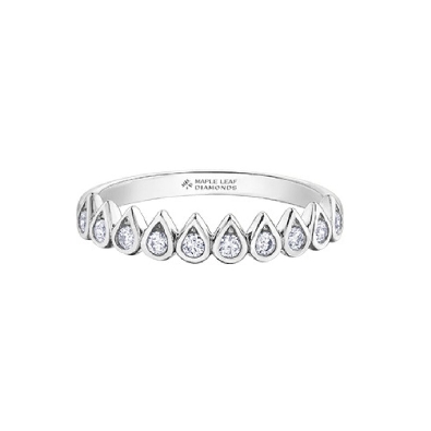 Maple Leaf Diamonds&trade; Canadian Diamond Band .20ctw

10 Diamonds ...