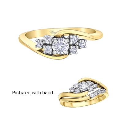 Maple Leaf Diamonds Mini Diamond Ring 0.135ctw
14KT Yellow Gold
...