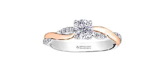 Maple Leaf Diamonds&trade; Canadian Diamond Engagement Ring 0.65ctw
18...