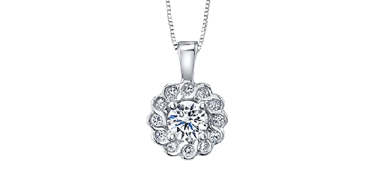 Maple Leaf Diamonds&trade; Canadian Diamond Pendant 0.25ctw
14KT White...