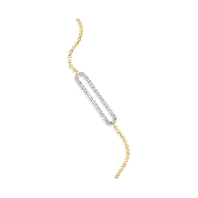 M. By Monte Luna
  Paperclip Bracelet  
Lab Created Diamonds - .1...