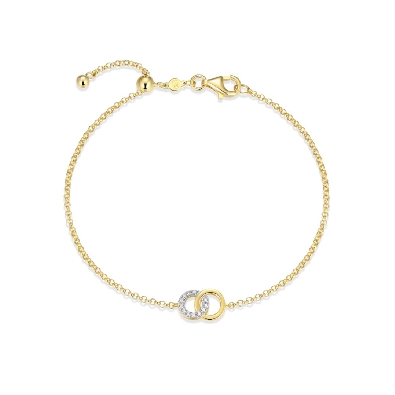 M. By Monte Luna
  Double Circle Bracelet  
Lab Created Diamonds ...