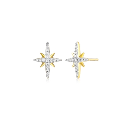 M. By Monte Luna
  Star   Earrings
Lab Created Diamonds   .126ctw...