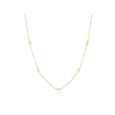M. By Monte Luna
Bezel Set Station Necklace
Lab Created Diamonds ...
