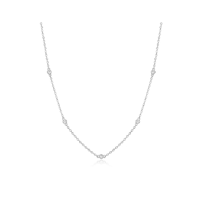 M. By Monte Luna
Bezel Set Station Necklace
Lab Created Diamonds ...