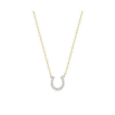 M. By Monte Luna
  Horseshoe   Necklace
Lab Created Diamonds - .0...