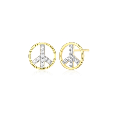 M. By Monte Luna
Peace Post Earrings
Lab Created Diamonds
Yellow...