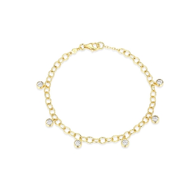 M. By Monte Luna
Round Bezel Station Bracelet
Lab Created Diamond...