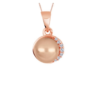 Pink Pearl and Diamond Pendant 0.29ctw
10KT White Gold

Pearl is...