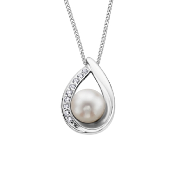 Pearl and Diamond Pendant 0.05ctw
10KT White Gold

Pearl 6mm  