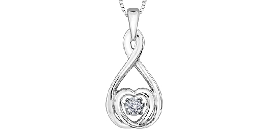 From the Pulse&trade; Collection - Diamond Heart Pulse Pendant
10KT WG...