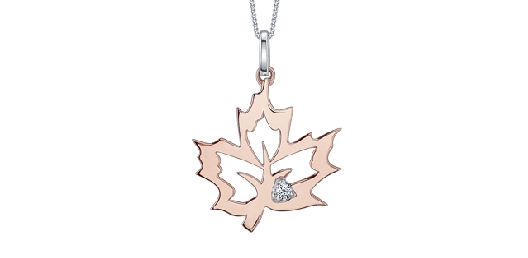 Canadian Diamond Pendant 0.02ct
10KT RG/WG

CD#MLR595408  .057ct...