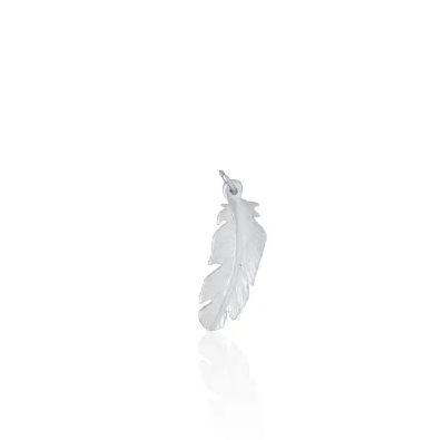 Pewter Feather Charm  
