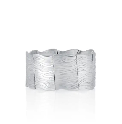 Pewter Flow Cuff Bracelet Medium  