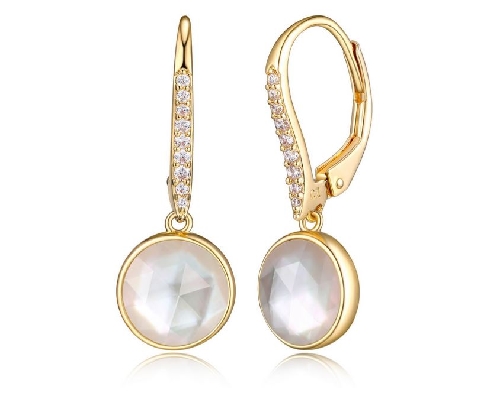 Reign Diamondlite CZ
Earrings
White Crystal/Mother Of Pearl
Silv...