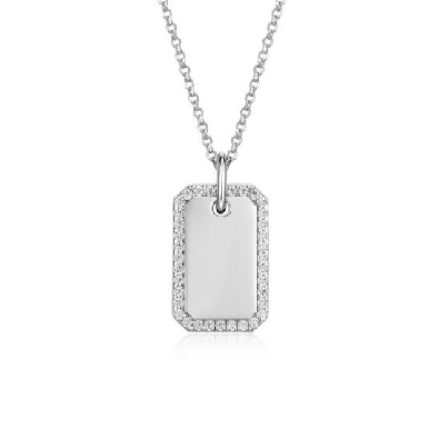 Reign
Diamondlite CZ
Rectangle CZ Halo Pendant
Sterling Silver/R...