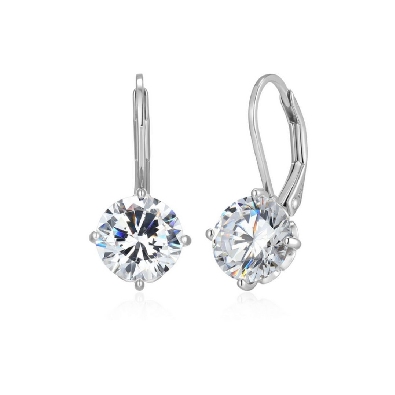 Reign Diamondlite CZ
Leverback Earrings
Silver/Rhodium Plating w/...