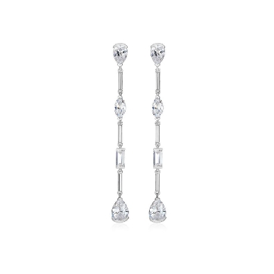 Reign Diamondlite CZ
Multi CZ Shape Dangle Earrings
Silver/Rhodiu...