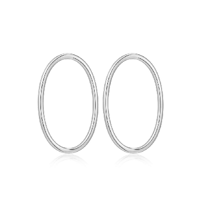 Reign 
Open Oval Post Earrings
Sterling Silver/Rhodium Plated  