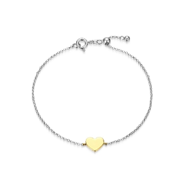 Reign 
Yellow Gold Plated Mini Heart Bracelet
Silver/Rhodium Plat...
