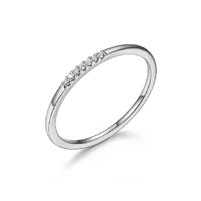 Reign 
Diamondlite CZ
Ultra-slim Stackable Ring
CZ/Rhodium Plate...