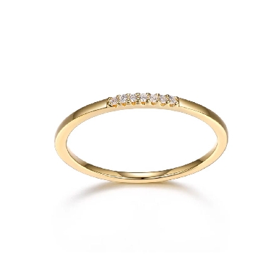 Reign 
Diamondlite CZ
Ultra-slim Stackable Ring
CZ/Yellow Gold P...